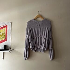 NIM brand bubble sweater Brooklyn purple/grey